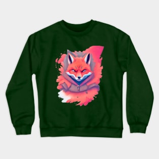 Fire Ninja Fox Crewneck Sweatshirt